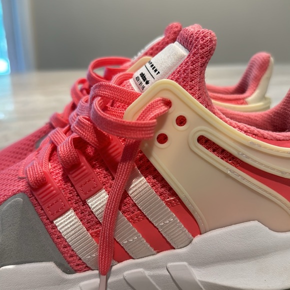 ADIDAS ORIGINALS EQT SUPPORT ADV WHITE / PINK - Picture 8 of 10